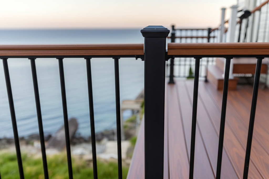 Composite Deck with Railing